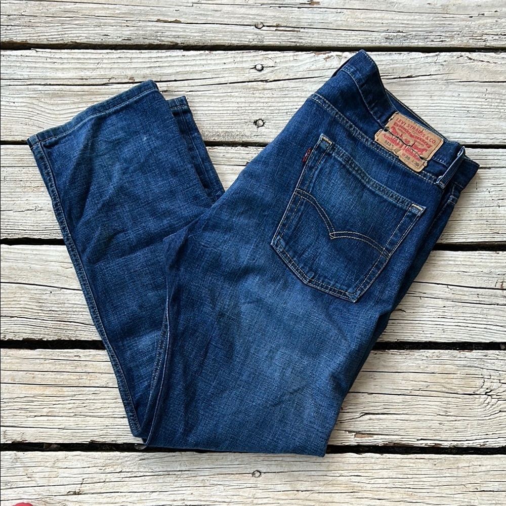Levi's Dark Blue Straight Jeans